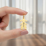 Additional Kids Charm for keyring, custom engraved name girl charm Keyrings by Belle Fever