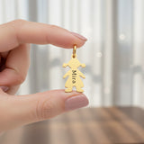 Additional Kids Charm for keyring, custom engraved name girl charm Keyrings by Belle Fever