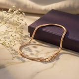 Belle Fever  Rose tone Moments bracelet base for charms, sleek everyday jewelry crafted to grow with your story.