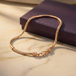 Belle Fever Moments charm bracelet starter base in rose gold tone finish, elegant everyday jewelry designed to begin your charm story.