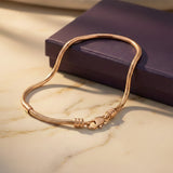 Belle Fever Moments charm bracelet starter base in rose gold tone finish, elegant everyday jewelry designed to begin your charm story.