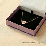 Personalised heart necklace in premium gift box, meaningful jewellery gift
