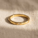 Prism ring in gold with sleek geometric design, elegant minimalist jewellery gift for her