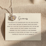 Serenity shell necklace with message card, meaningful jewellery gift for healing, calm and inner peace
