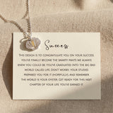 Serenity shell necklace with message card, meaningful jewellery gift for healing, calm and inner peace
