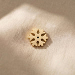 Gold snowflake charm for Dream Locket bracelet symbolizing winter memories, uniqueness, and seasonal celebrations