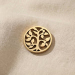Gold tree of life charm for Dream Locket bracelet symbolizing family roots, strength, and personal growth