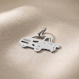 Silver ute vehicle charm for keyring symbolizing work, adventure, and meaningful driving keepsake gifts