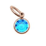 10th ROSE GOLD Hanging Birthstone Charm (Optional) - Options Variants