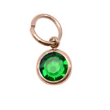 12th ROSE GOLD Hanging Birthstone Charm (Optional) - Options Variants