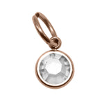 15th ROSE GOLD Hanging Birthstone Charm (Optional) - Options Variants