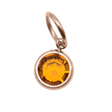 15th ROSE GOLD Hanging Birthstone Charm (Optional) - Options Variants
