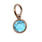 15th ROSE GOLD Hanging Birthstone Charm (Optional) - Options Variants