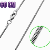 60cm Snake Chain with Extension to 65cm - Options Variants