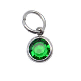 7th SILVER Hanging Birthstone Charm (Optional) - Options Variants