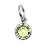 7th SILVER Hanging Birthstone Charm (Optional) - Options Variants