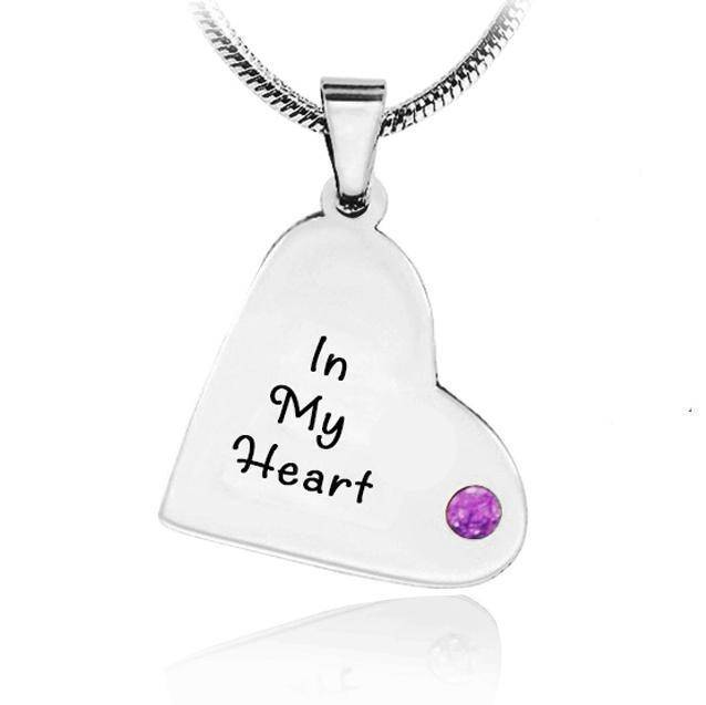 ADDITIONAL Children Heart Birthstone Necklace - Extras