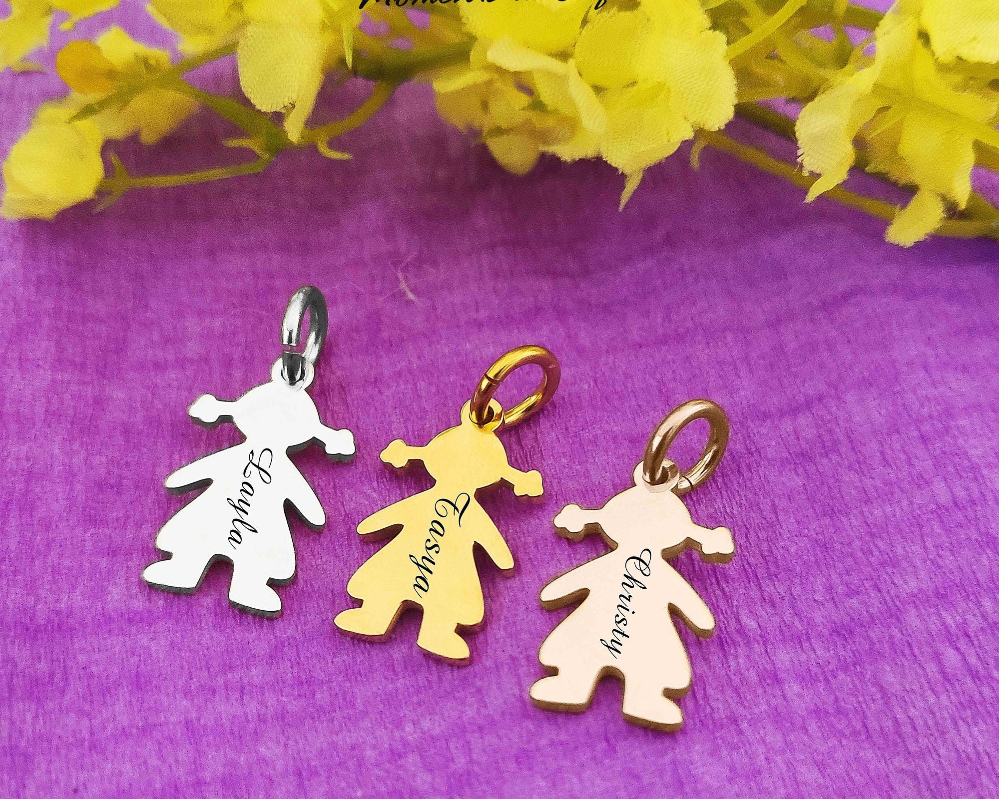 Additional Kids Charm Handwriting Font for Keyring - Keyrings by Belle Fever