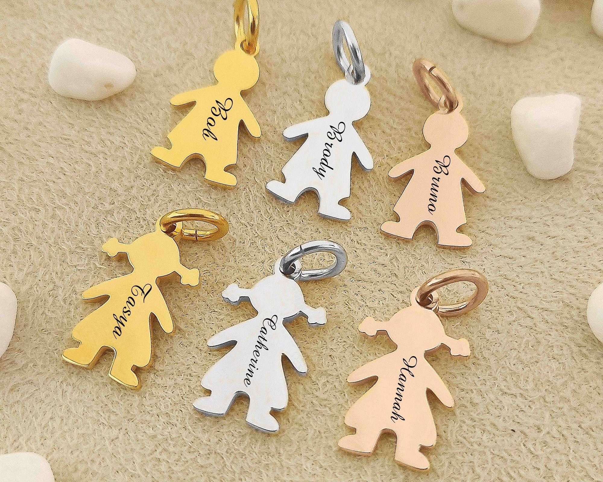 Additional Kids Charm Handwriting Font for Keyring - Keyrings by Belle Fever