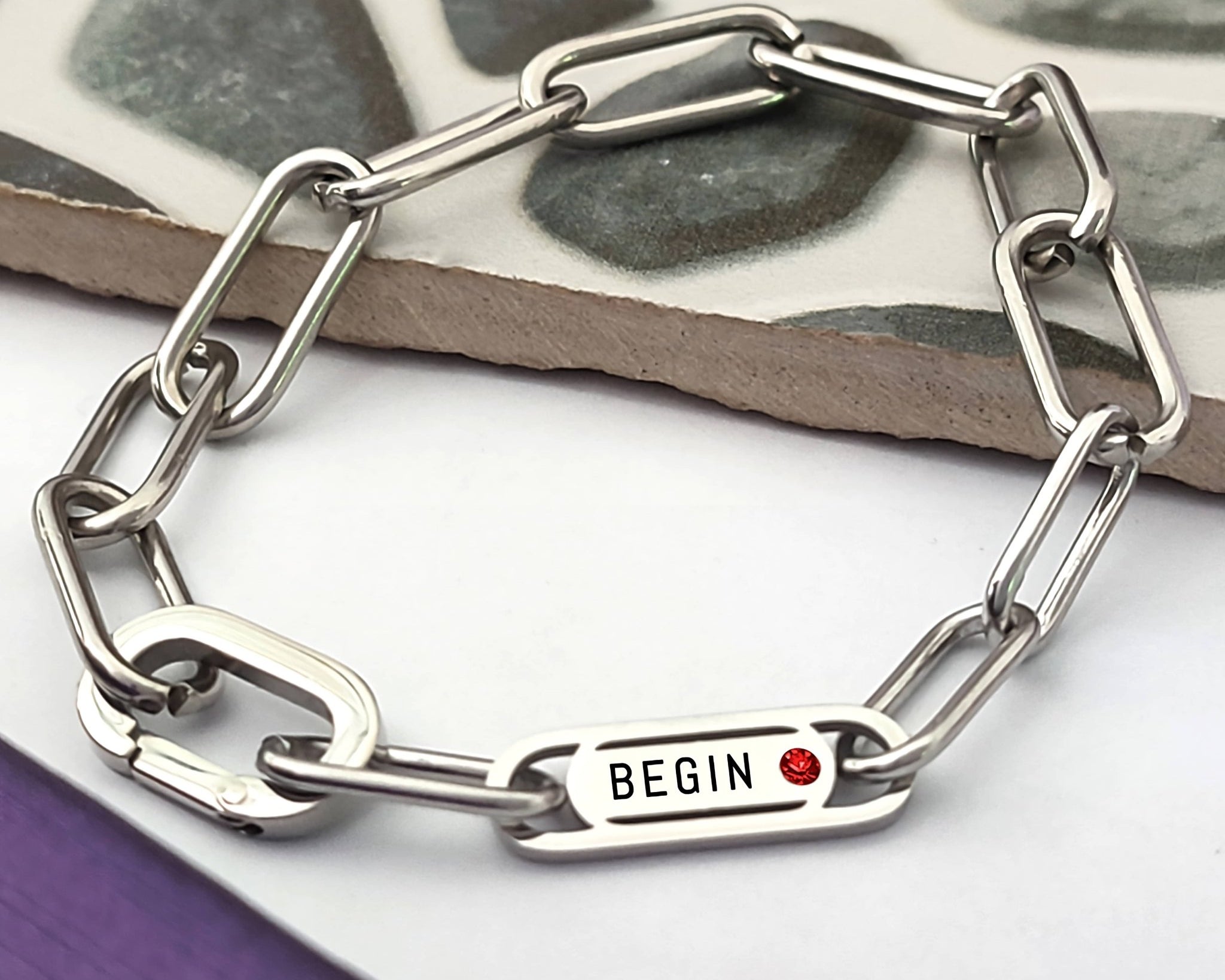 Begin Bracelet (With Amethyst Birthstone) | Endless Ties Collection - Endless Ties by Belle Fever