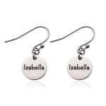 Disc Personalised Earrings - Earrings by Belle Fever