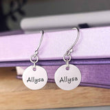 Disc Personalised Earrings - Earrings by Belle Fever