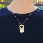 Dog Tag Stolen Heart - Two Necklaces - Mens Jewellery by Belle Fever