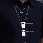 Dog Tag Stolen Heart - Two Necklaces - Mens Jewellery by Belle Fever