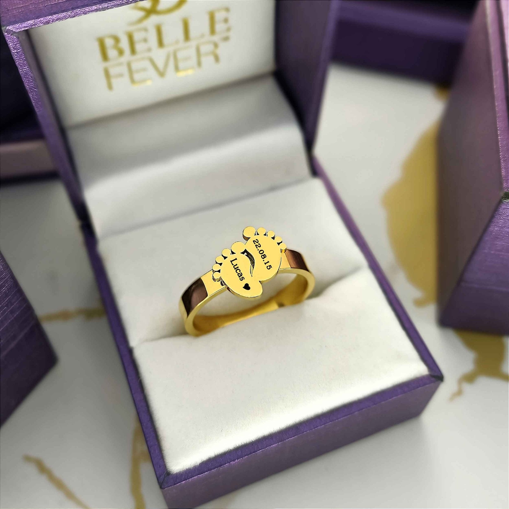 Footprint Ring - Rings by Belle Fever