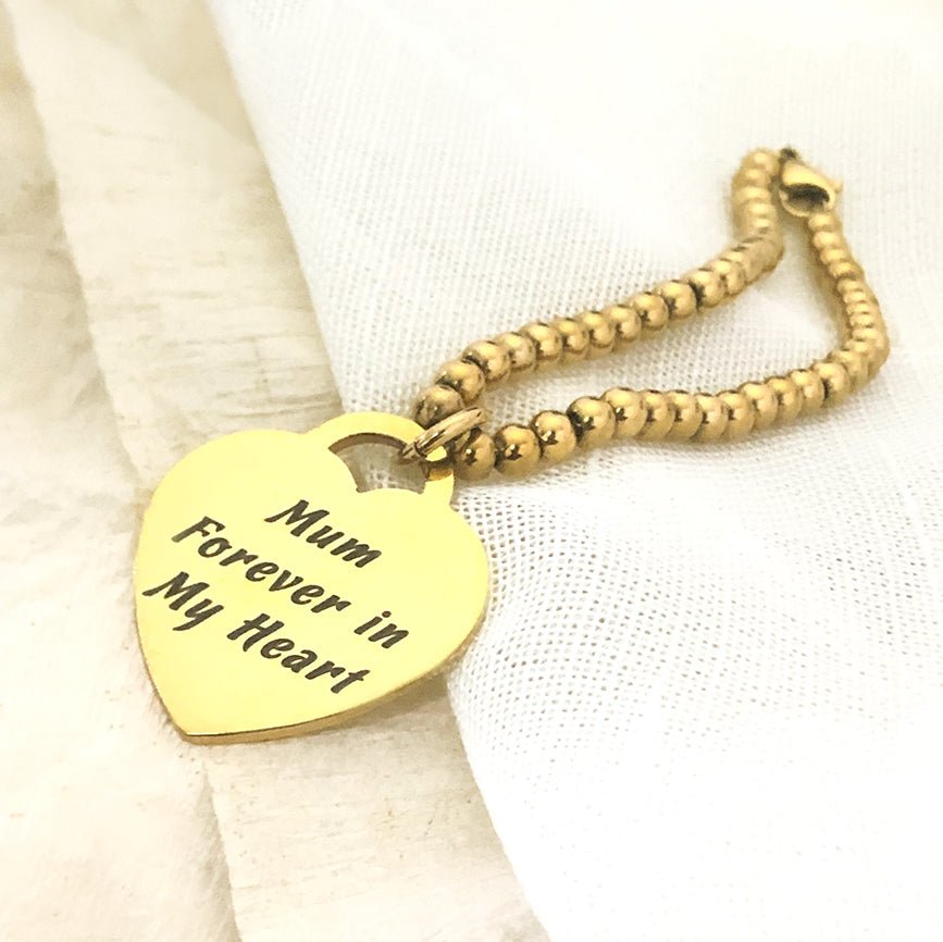 Forever In My Heart Charm Bracelet - Bangles & Bracelets by Belle Fever