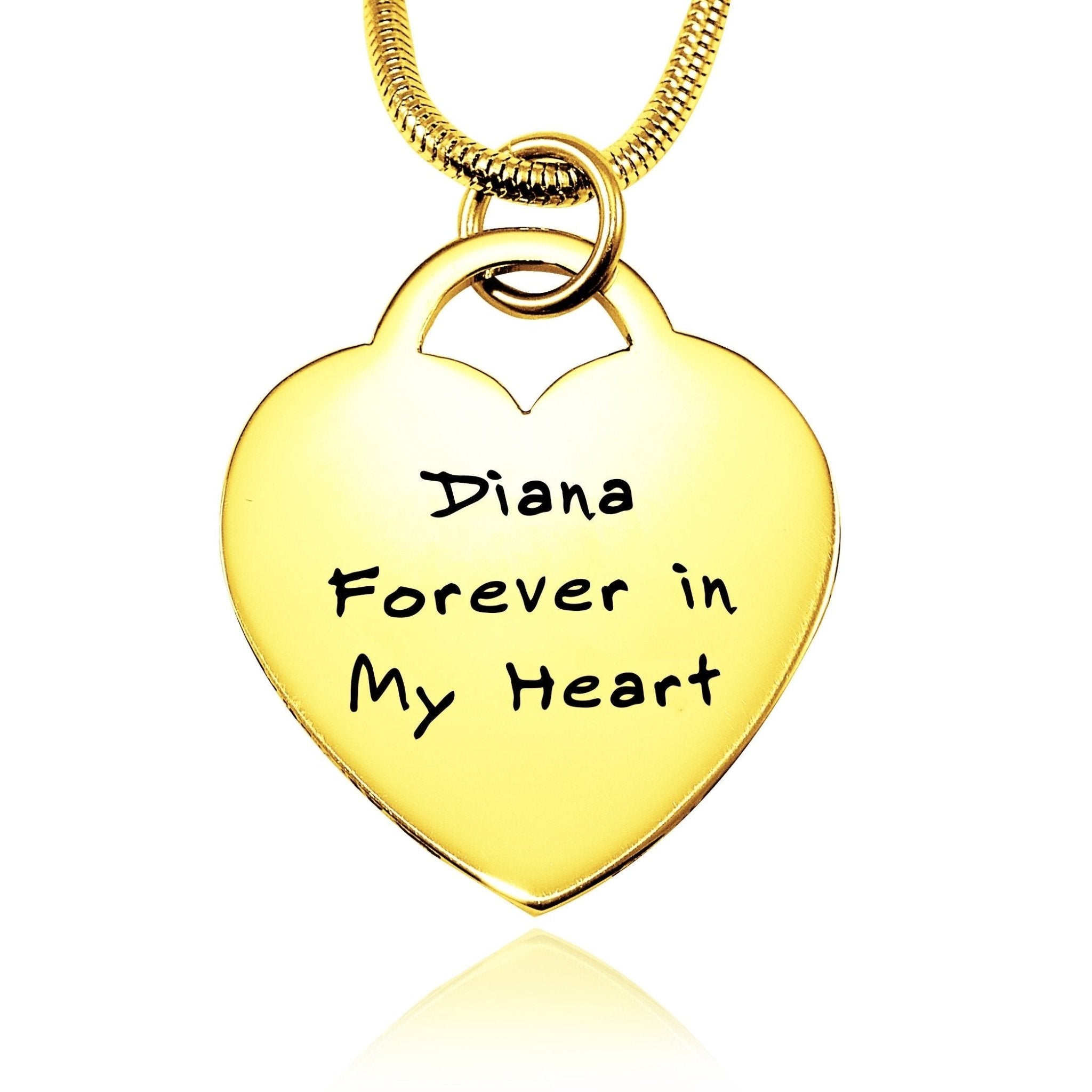 Forever In My Heart Handwriting Necklace - Memorial & Cremation Jewellery by Belle Fever