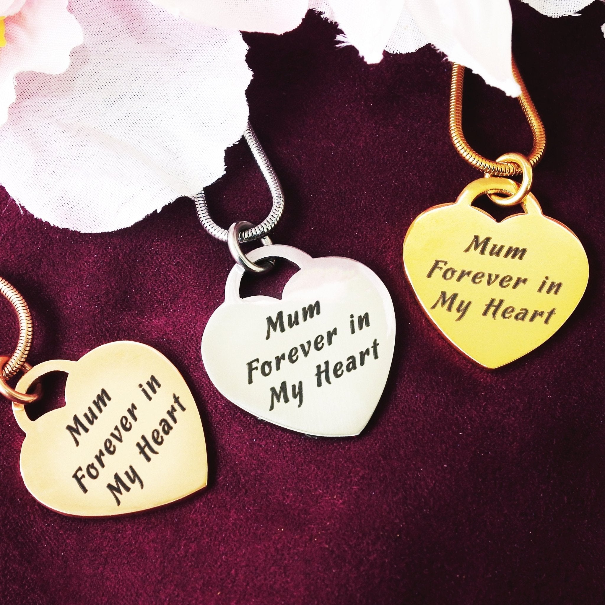 Forever in My Heart Necklace - Memorial & Cremation Jewellery by Belle Fever