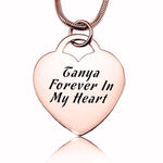 Forever in My Heart Necklace - Memorial & Cremation Jewellery by Belle Fever