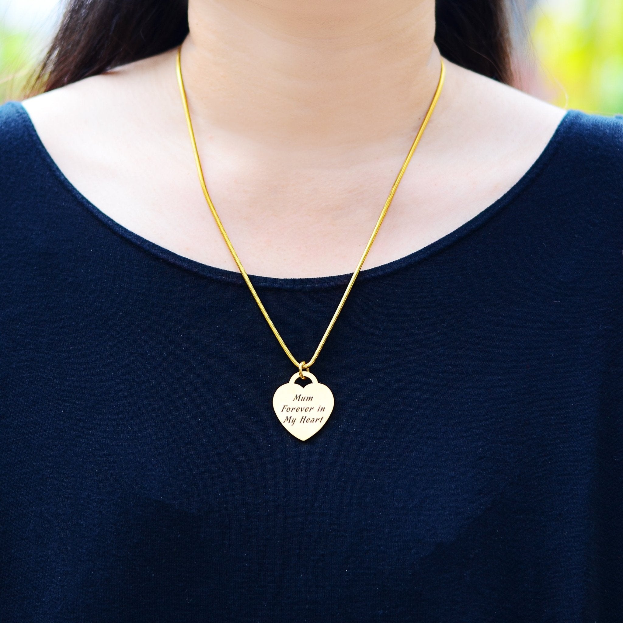 Forever in My Heart Necklace - Memorial & Cremation Jewellery by Belle Fever