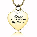 Forever in My Heart Necklace - Memorial & Cremation Jewellery by Belle Fever