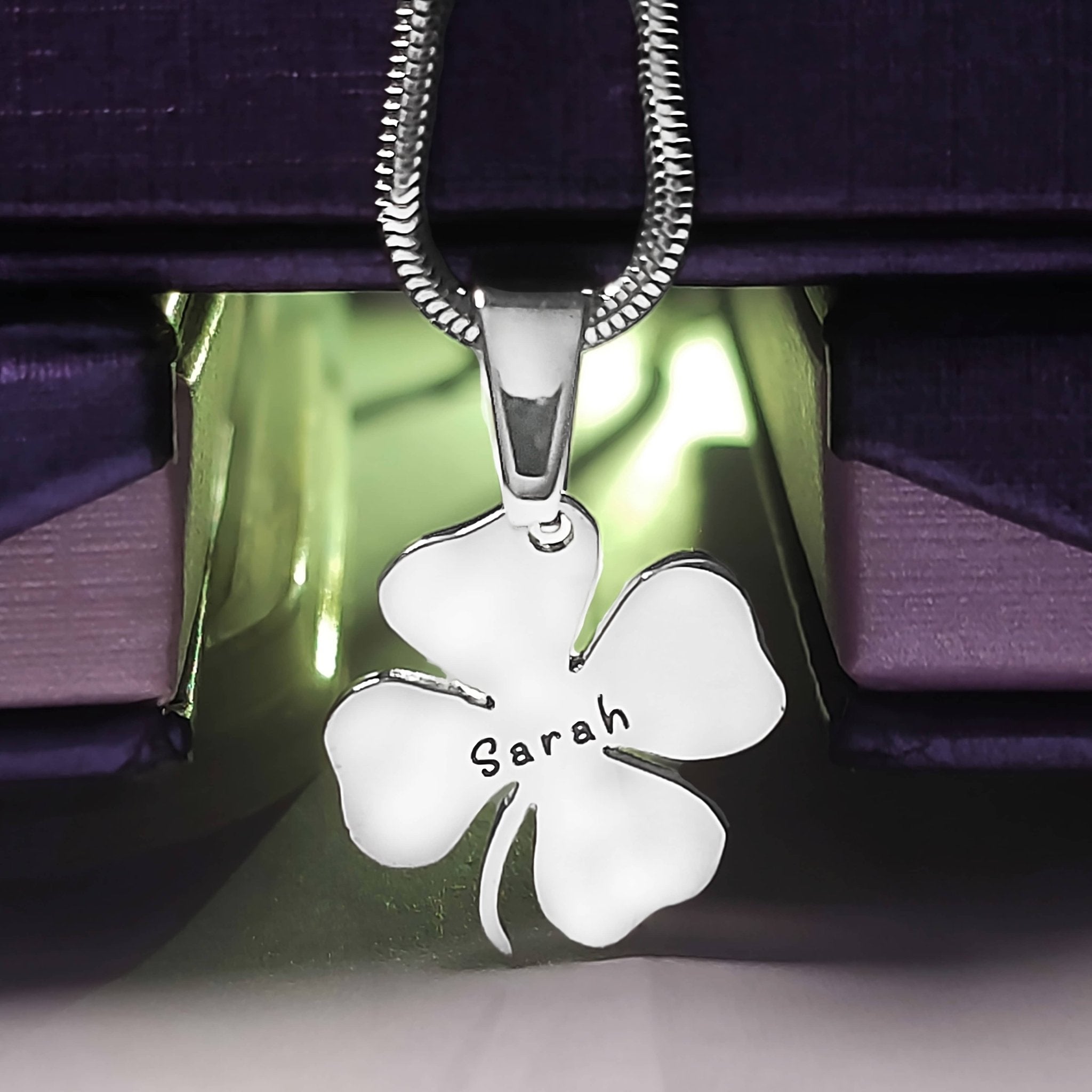 Four Leaf Clover Necklace - Mothers Jewellery by Belle Fever