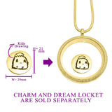 Kids Drawing Charm for Dream Locket - Floating Dream Lockets by Belle Fever