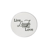 Live Laugh Love Disc Personalised for Dream Locket - Floating Dream Lockets by Belle Fever