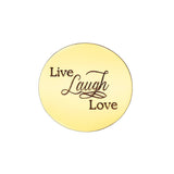 Live Laugh Love Disc Personalised for Dream Locket - Floating Dream Lockets by Belle Fever