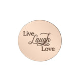 Live Laugh Love Disc Personalised for Dream Locket - Floating Dream Lockets by Belle Fever