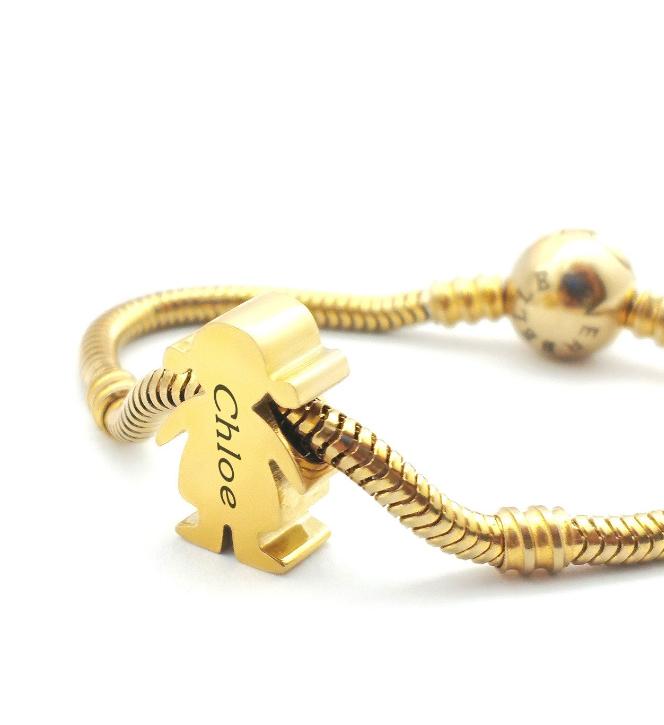 Moments Bracelet with Girl Charm - Moments Charm Bracelets by Belle Fever