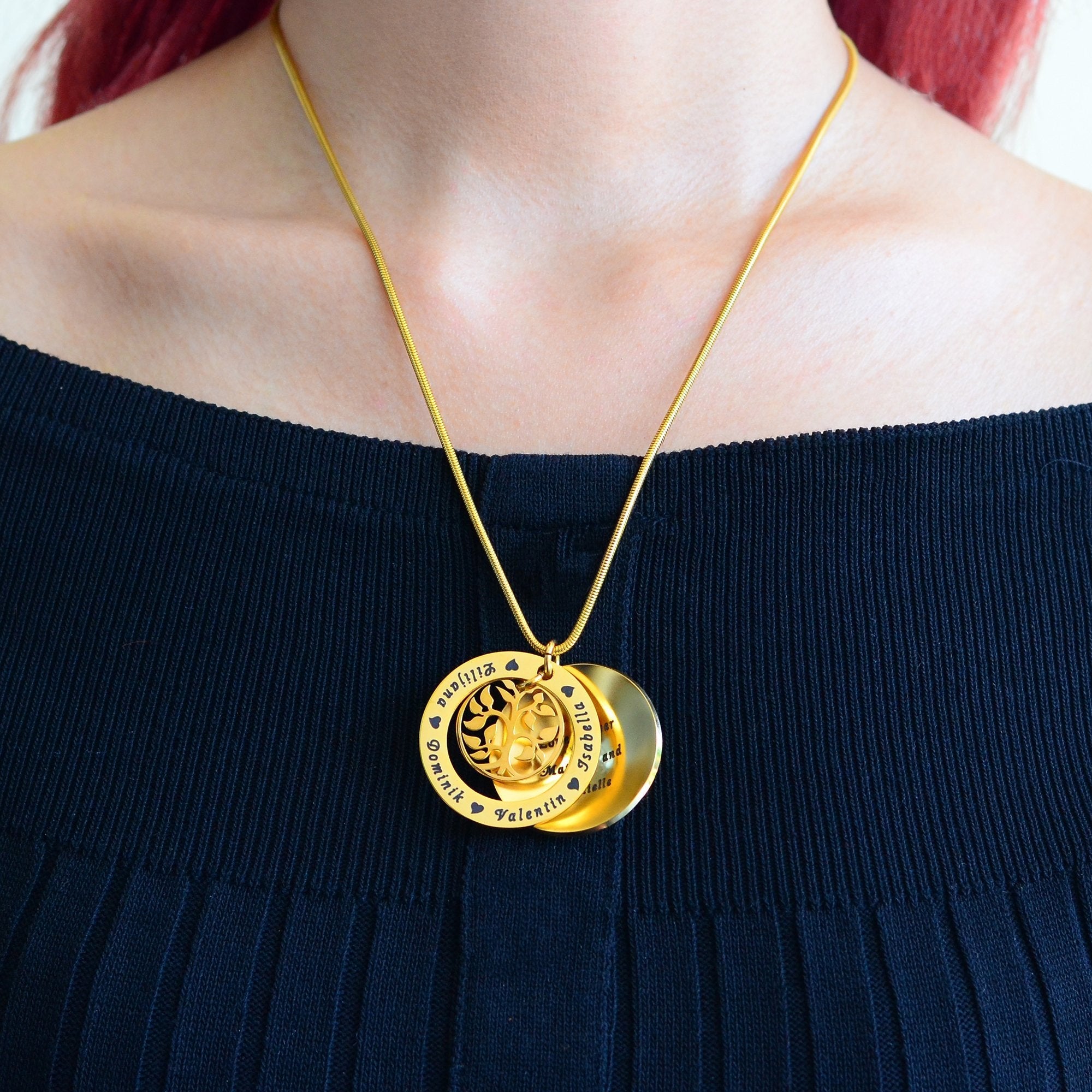 My Family Tree Dome Necklace - Family Tree Necklaces by Belle Fever