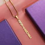 Name Necklace Vertical - Name Necklaces by Belle Fever