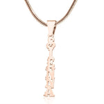 Name Necklace Vertical - Name Necklaces by Belle Fever