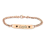 Personalised Heart Bracelet - Bangles & Bracelets by Belle Fever