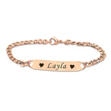 Personalised Heart Bracelet - Bangles & Bracelets by Belle Fever