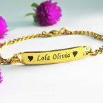 Personalised Heart Bracelet - Bangles & Bracelets by Belle Fever