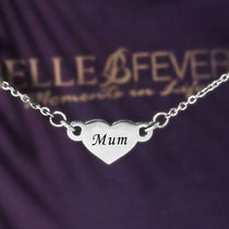 Precious Heart Name Necklace - Name Necklaces by Belle Fever