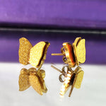 Sparkling Butterfly Stud Earrings - Earrings by Belle Fever