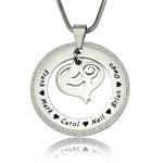 Sparkling Mothers Love Necklace - Mothers Jewellery by Belle Fever